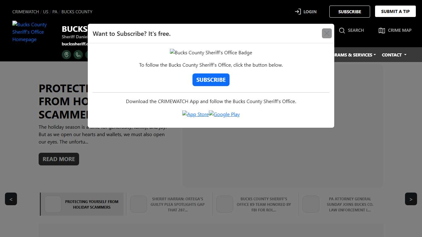 Bucks County Sheriff's Office | Bucks County